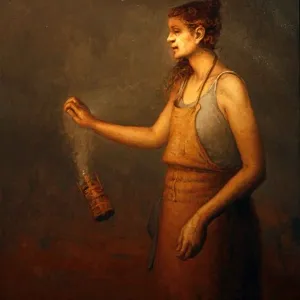 SERTAP YEĞİN tarafından 2017 yılında 100x80 cm ölçülerinde Tuval üzeri yağlı boya tekniği ile yapılmıştır.