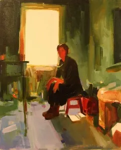 HANIM TAGIYEVA tarafından 2015 yılında 50x40 cm ölçülerinde Tuval üzeri yağlı boya tekniği ile yapılmıştır.