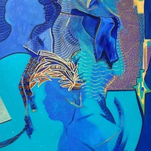 NECMETTİN ÖZLÜ tarafından 2024 yılında 130x65 cm ölçülerinde Tuval üzeri akrilik boya tekniği ile yapılmıştır.