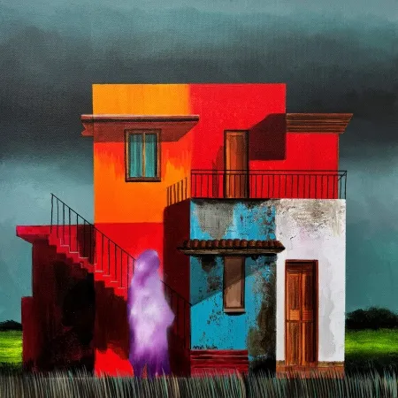 ARDA SELİM tarafından 2025 yılında 40x40 cm ölçülerinde Tuval üzeri yağlı boya tekniği ile yapılmıştır.