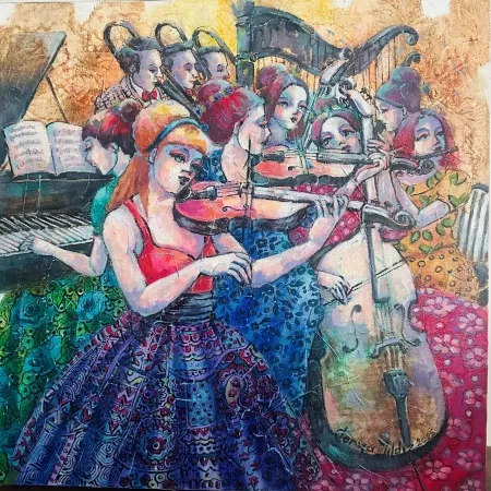 DERYA YILDIZ tarafından 2025 yılında 40x40 cm ölçülerinde Tuval üzeri yağlı boya tekniği ile yapılmıştır.