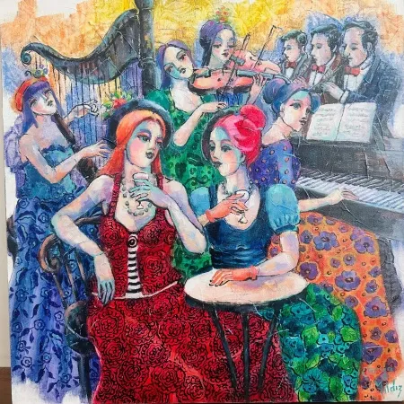 DERYA YILDIZ tarafından 2025 yılında 40x40 cm ölçülerinde Tuval üzeri yağlı boya tekniği ile yapılmıştır.