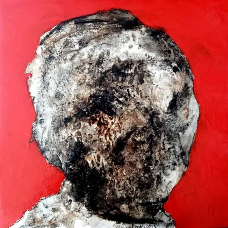 EMİNE BIYIKLI tarafından 2025 yılında 40x40 cm ölçülerinde Tuval üzeri karışık teknik tekniği ile yapılmıştır.