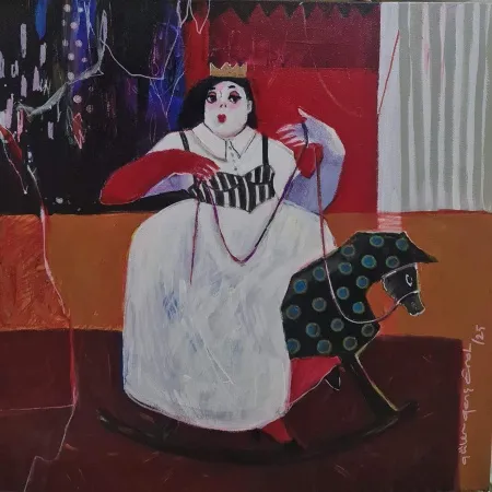 GÜLER GENÇ EROL tarafından 2025 yılında 40x40 cm ölçülerinde Tuval üzeri yağlı boya tekniği ile yapılmıştır.