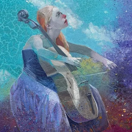 HAKAN ERASLAN tarafından 2025 yılında 40x40 cm ölçülerinde Tuval üzeri akrilik boya tekniği ile yapılmıştır.