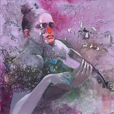 HAKAN ERASLAN tarafından 2025 yılında 40x40 cm ölçülerinde Tuval üzeri akrilik boya tekniği ile yapılmıştır.