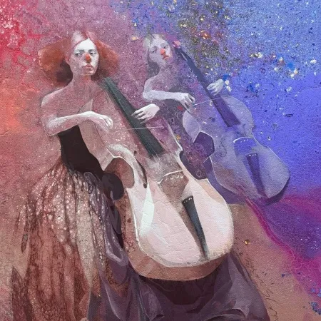 HAKAN ERASLAN tarafından 2025 yılında 40x40 cm ölçülerinde Tuval üzeri akrilik boya tekniği ile yapılmıştır.