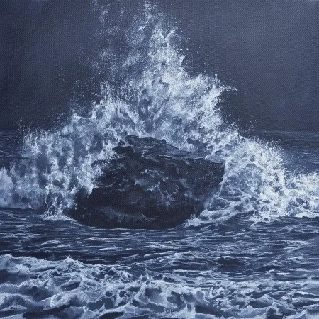 İLHAN HARUN CAN tarafından 2025 yılında 40x40 cm ölçülerinde Tuval üzeri yağlı boya tekniği ile yapılmıştır.