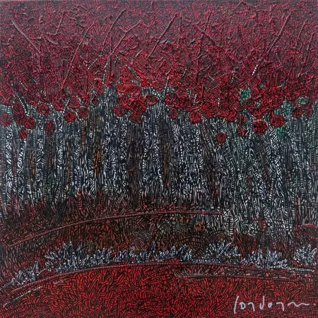 MURAT ÖZDOĞRU tarafından 2025 yılında 40x40 cm ölçülerinde Tuval üzeri akrilik boya tekniği ile yapılmıştır.