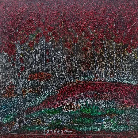 MURAT ÖZDOĞRU tarafından 2025 yılında 40x40 cm ölçülerinde Tuval üzeri akrilik boya tekniği ile yapılmıştır.