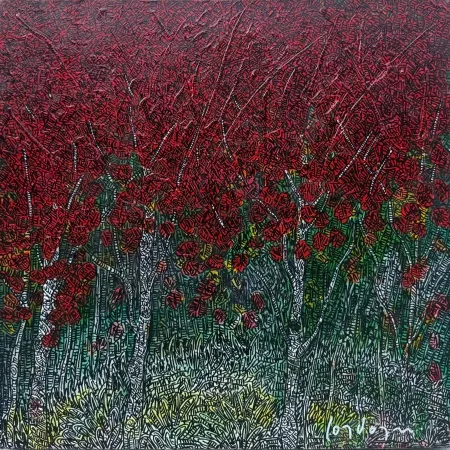 MURAT ÖZDOĞRU tarafından 2025 yılında 40x40 cm ölçülerinde Tuval üzeri akrilik boya tekniği ile yapılmıştır.