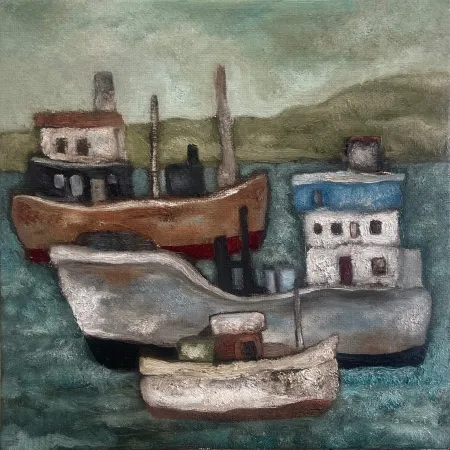 MURAT TOLGA tarafından 2025 yılında 40x40 cm ölçülerinde Tuval üzeri yağlı boya tekniği ile yapılmıştır.