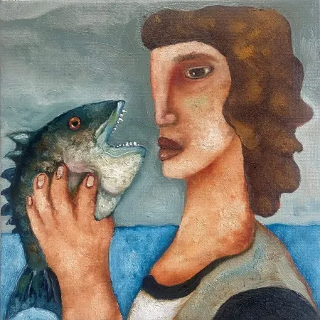 MURAT TOLGA tarafından 2025 yılında 40x40 cm ölçülerinde Tuval üzeri yağlı boya tekniği ile yapılmıştır.