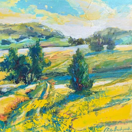 TOLGA BOZTOPRAK tarafından 2025 yılında 40x40 cm ölçülerinde Tuval üzeri akrilik boya tekniği ile yapılmıştır.