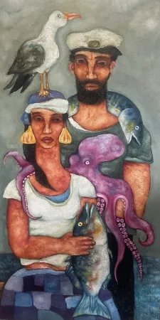 MURAT TOLGA tarafından 2025 yılında 130x65 cm ölçülerinde Tuval üzeri yağlı boya tekniği ile yapılmıştır.