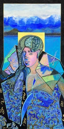 NECMETTİN ÖZLÜ tarafından 2025 yılında 130x65 cm ölçülerinde Tuval üzeri akrilik boya tekniği ile yapılmıştır.