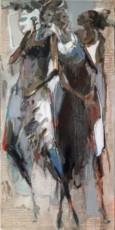 NURETTİN AKKAYA tarafından 2025 yılında 130x65 cm ölçülerinde Tuval üzeri yağlı boya tekniği ile yapılmıştır.