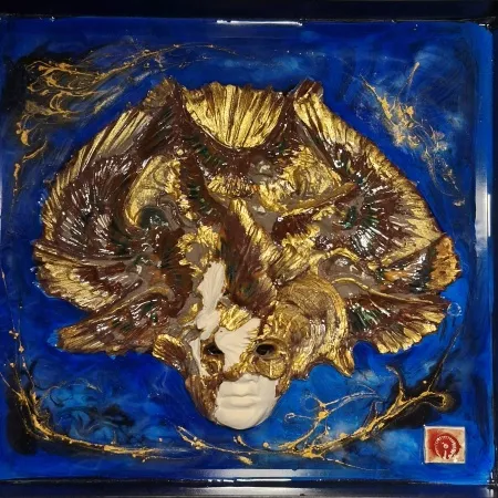 ORÇUN İLTER tarafından 2025 yılında 40x40 cm ölçülerinde Stoneware, Serbest elle şekillendirme, 1200 °C tekniği ile yapılmıştır.