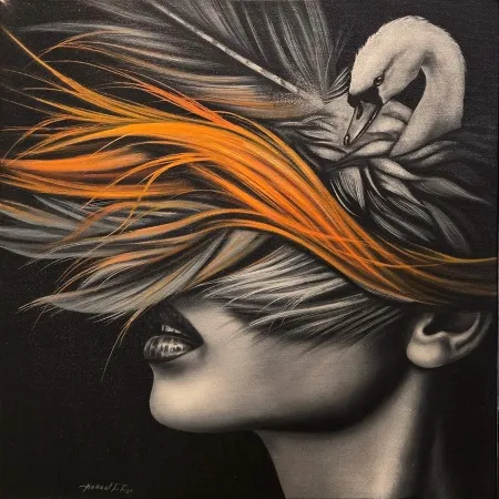 BEHZAT FEYZULLAH tarafından 2025 yılında 40x40 cm ölçülerinde Tuval üzeri yağlı boya tekniği ile yapılmıştır.