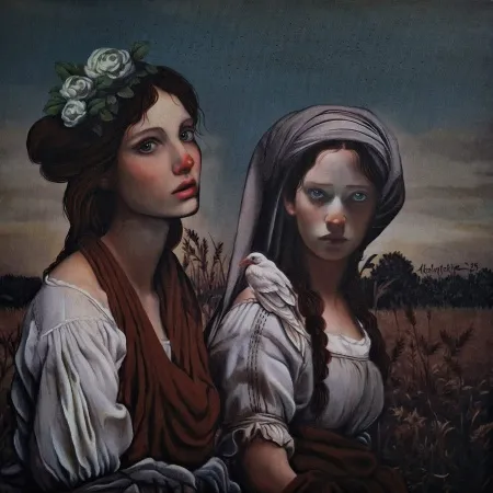 ZEKİYE AKALIN tarafından 2025 yılında 40x40 cm ölçülerinde Tuval üzeri karışık teknik tekniği ile yapılmıştır.