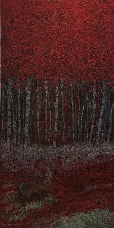 MURAT ÖZDOĞRU tarafından 2025 yılında 130x65 cm ölçülerinde Tuval üzeri akrilik boya tekniği ile yapılmıştır.