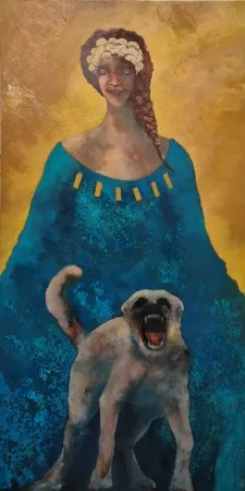 EROL PELİOĞLU tarafından 2025 yılında 130x65 cm ölçülerinde Tuval üzeri yağlı boya tekniği ile yapılmıştır.