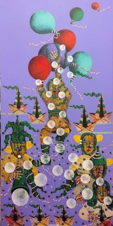 TAMER DERİCAN tarafından 2025 yılında 130x65 cm ölçülerinde Tuval üzeri akrilik boya tekniği ile yapılmıştır.