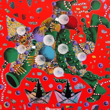 TAMER DERİCAN tarafından 2025 yılında 40x40 cm ölçülerinde Tuval üzeri akrilik boya tekniği ile yapılmıştır.