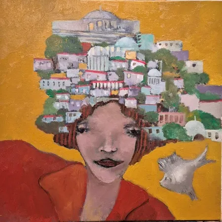 EROL PELİOĞLU tarafından 2025 yılında 40x40 cm ölçülerinde Tuval üzeri yağlı boya tekniği ile yapılmıştır.