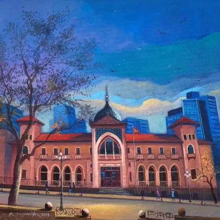 KADİR ŞİŞGİNOĞLU tarafından 2025 yılında 40x40 cm ölçülerinde Tuval üzeri akrilik boya tekniği ile yapılmıştır.