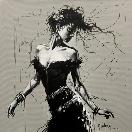 MEHMET SAKIZCI tarafından 2025 yılında 40x40 cm ölçülerinde Tuval üzeri akrilik boya tekniği ile yapılmıştır.