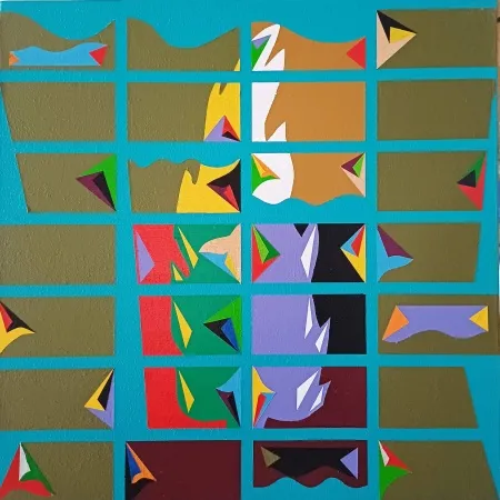 MEHMET ALİ DOĞAN tarafından 2025 yılında 40x40 cm ölçülerinde Tuval üzeri akrilik boya tekniği ile yapılmıştır.