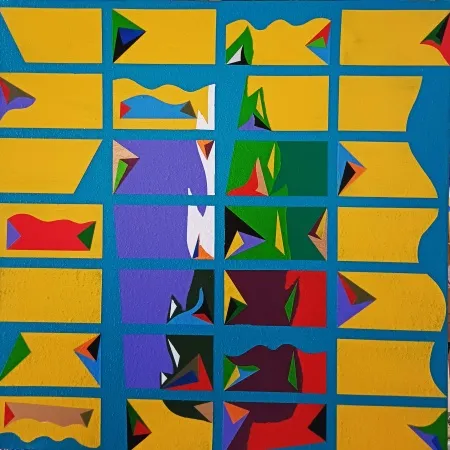 MEHMET ALİ DOĞAN tarafından 2025 yılında 40x40 cm ölçülerinde Tuval üzeri akrilik boya tekniği ile yapılmıştır.