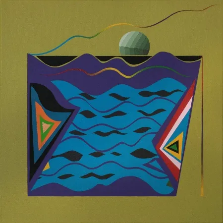 MEHMET ALİ DOĞAN tarafından 2025 yılında 40x40 cm ölçülerinde Tuval üzeri akrilik boya tekniği ile yapılmıştır.