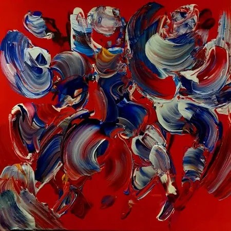 ALİ HERİSCHİ tarafından 2025 yılında 40x40 cm ölçülerinde Tuval üzeri akrilik boya tekniği ile yapılmıştır.