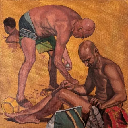 TANJU YAĞAN tarafından 2025 yılında 40x40 cm ölçülerinde Tuval üzeri yağlı boya tekniği ile yapılmıştır.