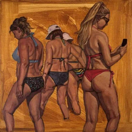 TANJU YAĞAN tarafından 2025 yılında 40x40 cm ölçülerinde Tuval üzeri yağlı boya tekniği ile yapılmıştır.