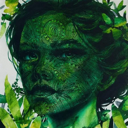 MEVLÜT AKAR tarafından 2025 yılında 40x40 cm ölçülerinde Tuval üzeri akrilik boya tekniği ile yapılmıştır.