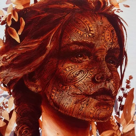 MEVLÜT AKAR tarafından 2025 yılında 40x40 cm ölçülerinde Tuval üzeri akrilik boya tekniği ile yapılmıştır.