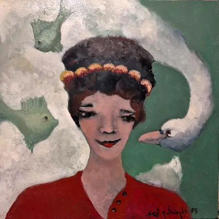 EROL PELİOĞLU tarafından 2025 yılında 40x40 cm ölçülerinde Tuval üzeri yağlı boya tekniği ile yapılmıştır.