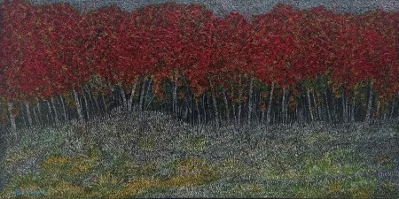 MURAT ÖZDOĞRU tarafından 2025 yılında 65x130 cm ölçülerinde Tuval üzeri akrilik boya tekniği ile yapılmıştır.