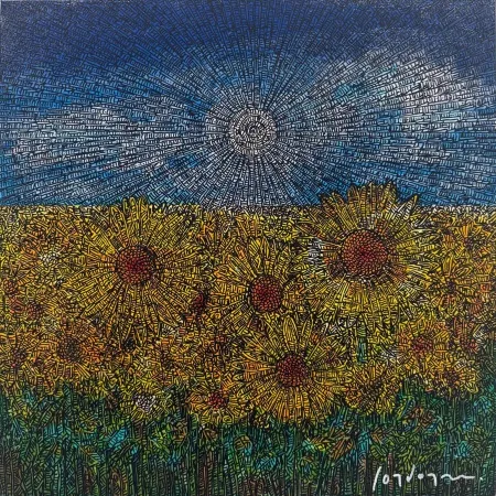 MURAT ÖZDOĞRU tarafından 2025 yılında 40x40 cm ölçülerinde Tuval üzeri akrilik boya tekniği ile yapılmıştır.