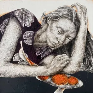 ILGIN ERDEM tarafından 2022 yılında 40x40 cm ölçülerinde Tuval üzeri yağlı boya tekniği ile yapılmıştır.