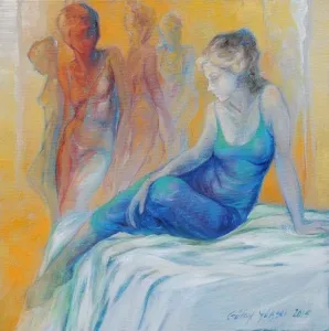 GÜLAY YÜKSEL tarafından 50x50 cm ölçülerinde Tuval üzeri yağlı boya tekniği ile yapılmıştır.