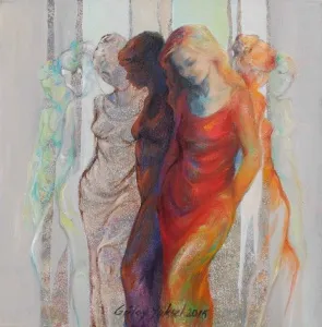 GÜLAY YÜKSEL tarafından 40x40 cm ölçülerinde Tuval üzeri yağlı boya tekniği ile yapılmıştır.