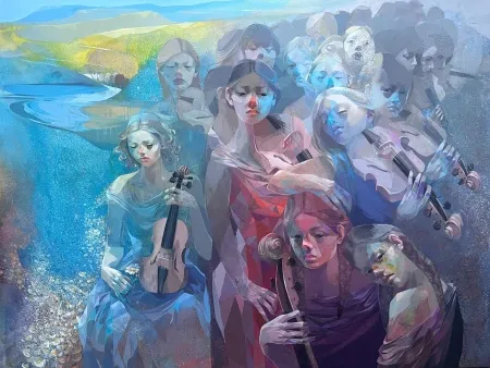 HAKAN ERASLAN tarafından 2026 yılında 90x120 cm ölçülerinde Tuval üzeri akrilik boya tekniği ile yapılmıştır.