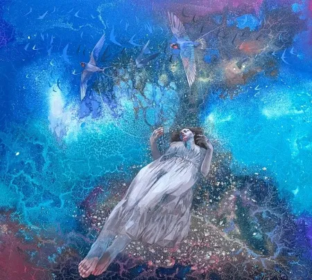 HAKAN ERASLAN tarafından 2026 yılında 90x100 cm ölçülerinde Tuval üzeri akrilik boya tekniği ile yapılmıştır.