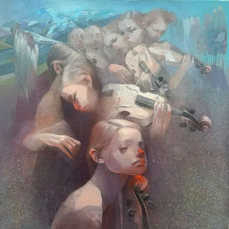 HAKAN ERASLAN tarafından 2026 yılında 70x70 cm ölçülerinde Tuval üzeri akrilik boya tekniği ile yapılmıştır.