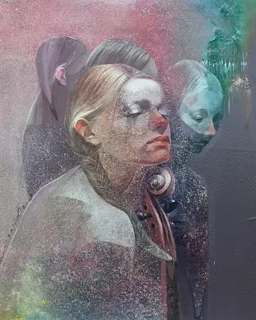 HAKAN ERASLAN tarafından 2026 yılında 50x40 cm ölçülerinde Tuval üzeri akrilik boya tekniği ile yapılmıştır.