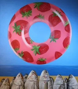 ELAHEH JAFARİ tarafından 2023 yılında 150x130 cm ölçülerinde Tuval üzeri yağlı boya tekniği ile yapılmıştır.